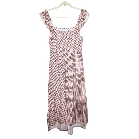 BODEN Ditzy Floral Cotton Blend Sundress in Vermillion Bloom Bud Size 8 - Picture 6 of 13